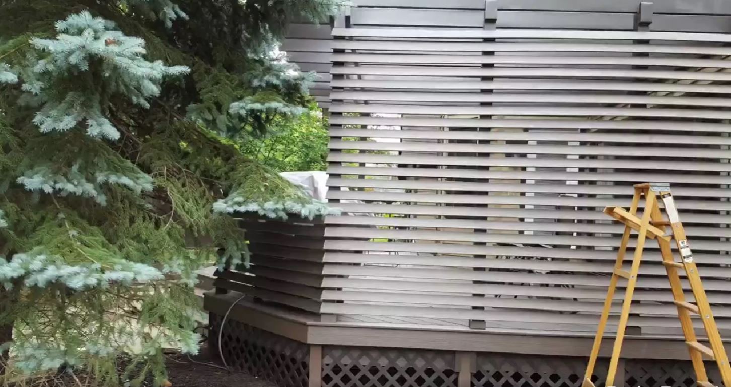 Finished deck by Wheeler Construction